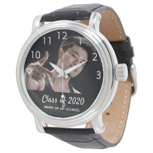 Graduation man photo graduate student class watch