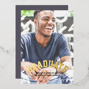 Graduation Masculine Modern Personalised