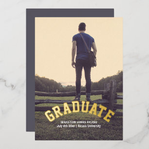 Graduation Masculine Modern Personalised
