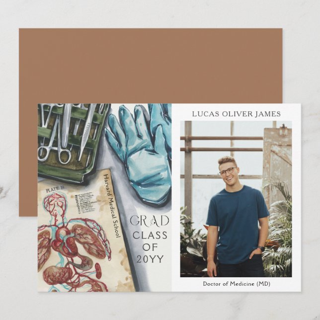 Graduation Medical Doctor Medicine Health (Front/Back)