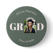 Graduation Modern Arch Photo Sage Green Pink