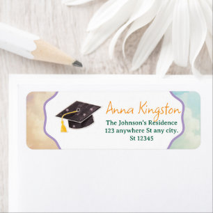 Graduation Modern Elegant Return Address Labels
