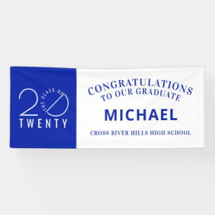 Graduation Modern Minimal CLASS OF 20 TWENTY Banner