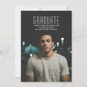Graduation Modern Personalised Photo Template