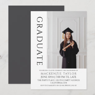 Graduation Modern Photo Template Personalised