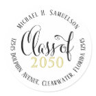 Graduation Modern Script Classic Gold Black