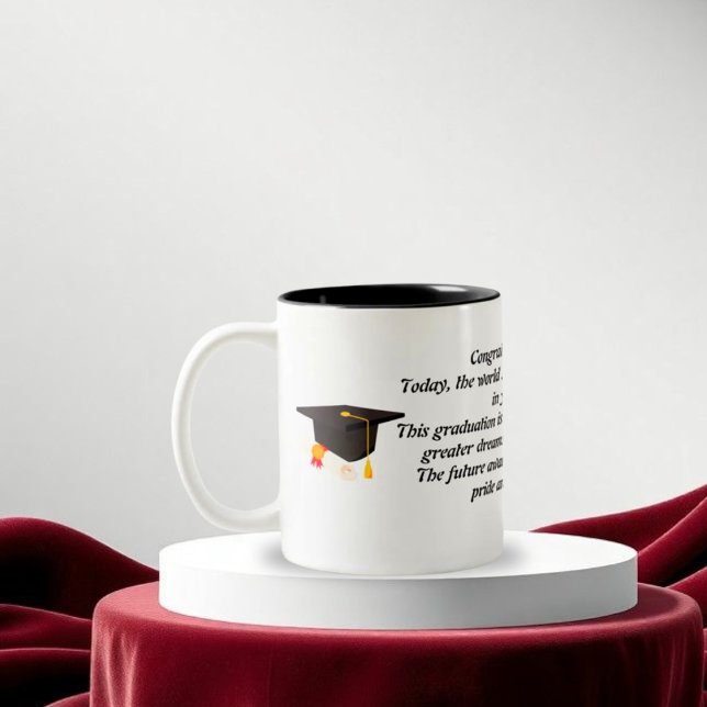 Graduation mug Graduation Hat With Words  (Creator Uploaded)