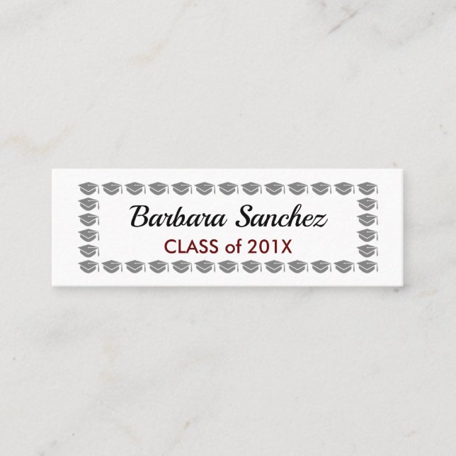 Graduation Name Card (Front)