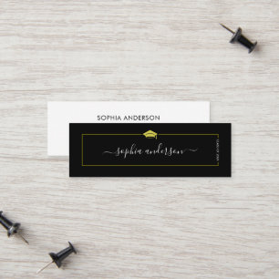 Graduation Name Card - Elegant Classic Insert Card