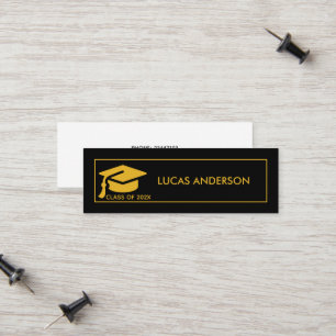 Graduation Name Card - Elegant Classic Insert Card
