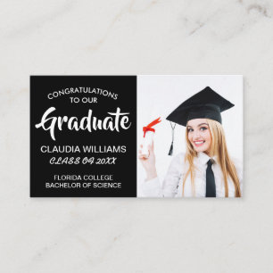 Graduation Name Card - Elegant Classic Insert Card