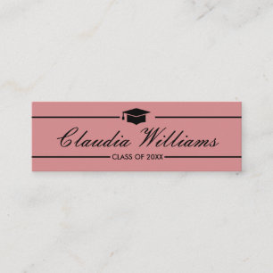 Graduation Name Card - Elegant Classic Insert Card