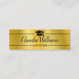 Graduation Name Card - Elegant Classic Insert Card