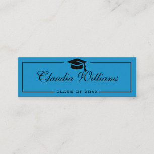 Graduation Name Card . Elegant Classic Insert Card