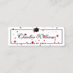 Graduation Name Card . Elegant Classic Insert Card