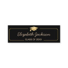 Graduation Name Card | Gold Glitter Insert Card