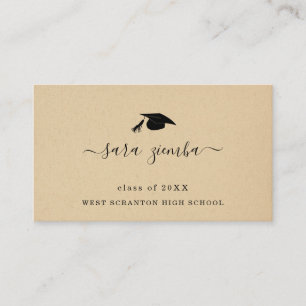 Graduation Name Card Grad Announcement Insert