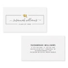 Graduation Name Card Modern Script Insert Gold Cap