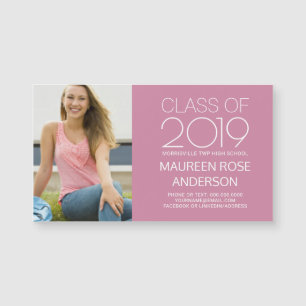 Graduation Name Card Photo Contact - Edit Colours