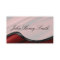 Graduation Name Card, Red Silk Wave