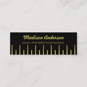 Graduation Name Card Senior Year Insert Gold Deco