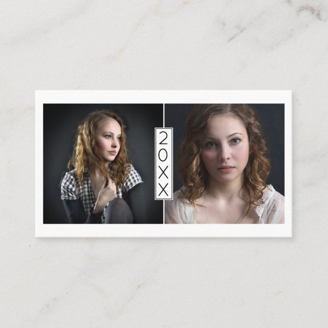 Graduation Name Card Senior Year Inserts Mod Photo (Front)