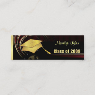 Graduation Name Cards - Class of 2009 - Gold
