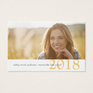 Graduation Name Cards Modern Class of Year