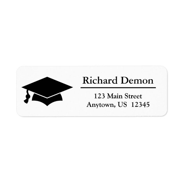 Graduation name label (Front)