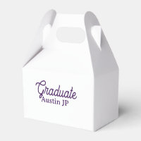 Graduation name purple simple minimal stylish call