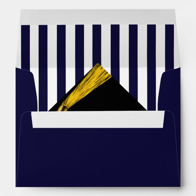 Graduation Navy Blue Envelope (Back (Bottom))