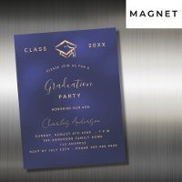 Graduation navy blue gold simple luxury 2023