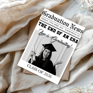 Graduation News Paper Holiday Card