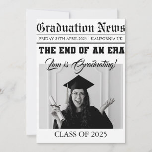 Graduation News Paper Holiday Card