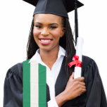Graduation Nigerian Flag Scarf Stole Sash<br><div class="desc">Graduation stole scarf with national flag for international graduates showing national heritage. Create a custom sash for your graduation outfit and photoshoots.</div>