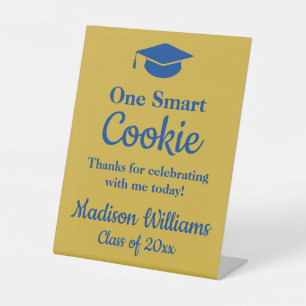 Graduation One Smart Cookie To go Grad Treat Favou Pedestal Sign
