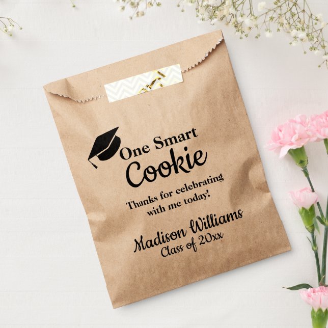 Graduation One Smart Cookie To go Treat Favour Bags (Sealed)