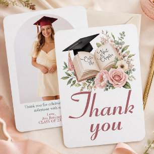 Graduation, Onto the Next Chapter Thank You Card