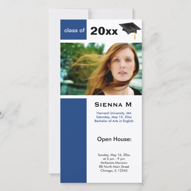 Graduation Open House Blue) (Front)