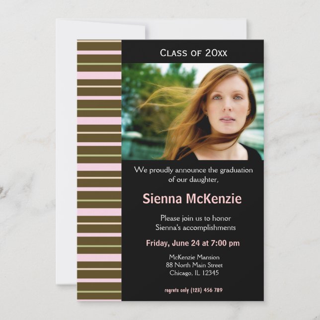 Graduation Open House Invitation (Front)