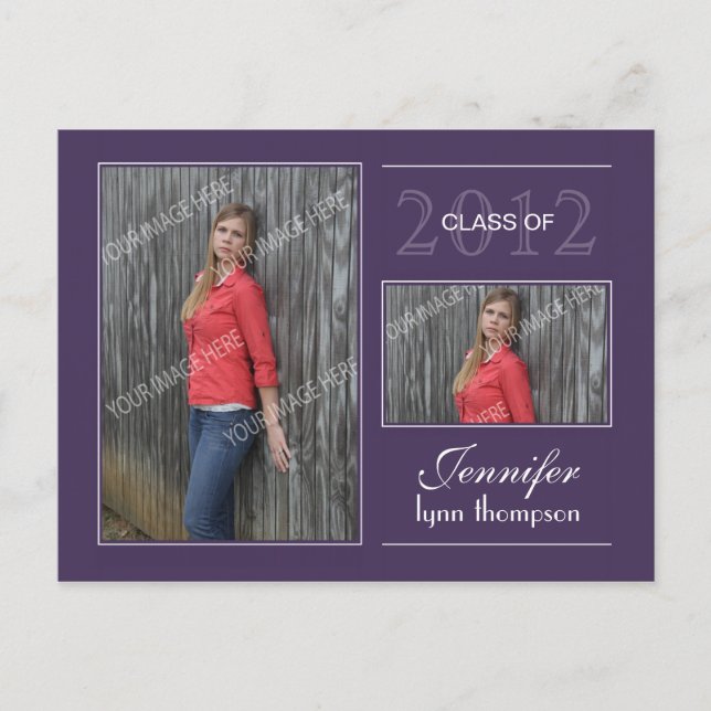 Graduation Open House Postcard (Front)