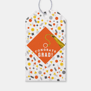 Graduation Orange Gift Tags
