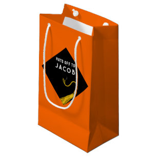 Graduation Orange Small Gift Bag