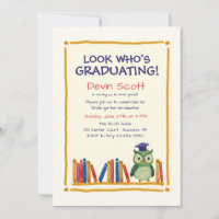 Graduation Owl Invitation
