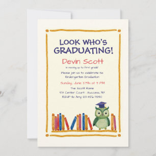 Graduation Owl Invitation