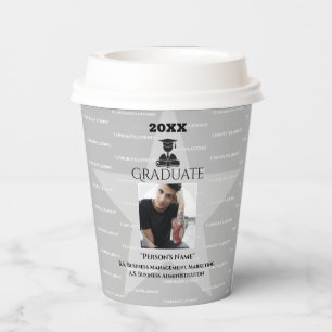 Graduation Paper Cups Star with photo- HAMbyWG