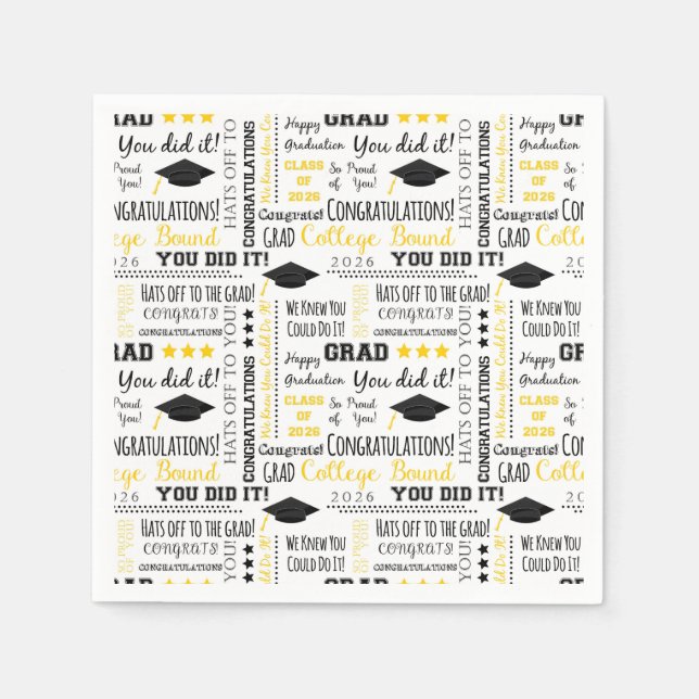 Graduation Paper Napkins (Front)