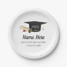 Graduation Paper Plates Class of 2025