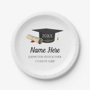 Graduation Paper Plates Class of 2025