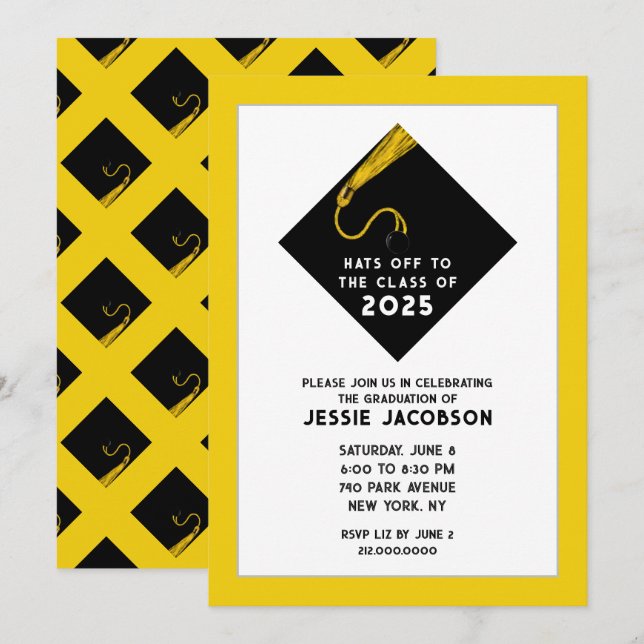 Graduation Party 2025 Invitations (Front/Back)